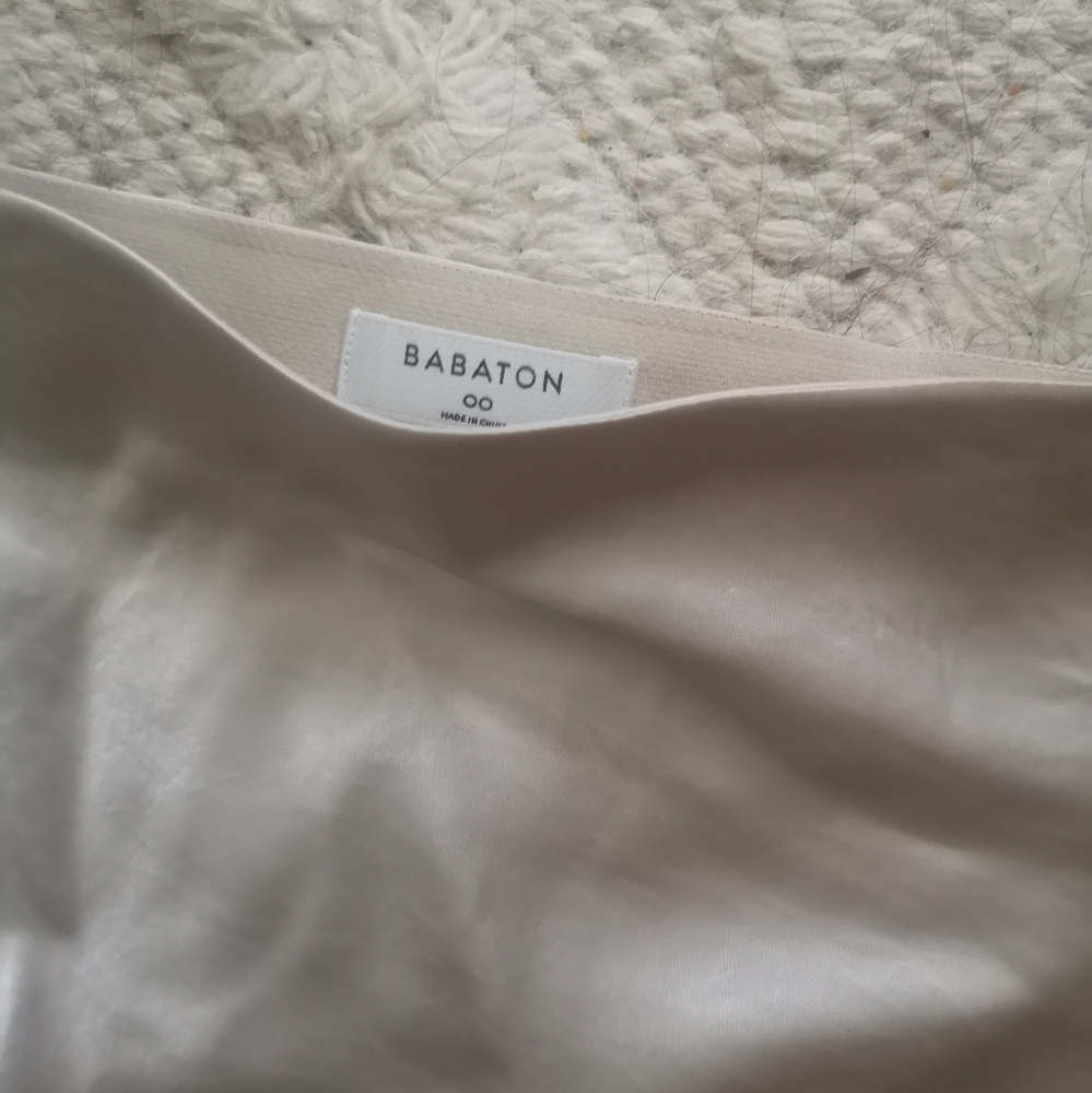 NWOT Aritzia Babaton Cream Satin Midi Skirt - Clearing Out Later Today